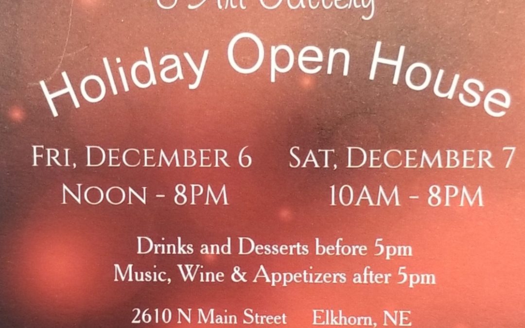 Main Street Studio Holiday Open House December 6th and 7th